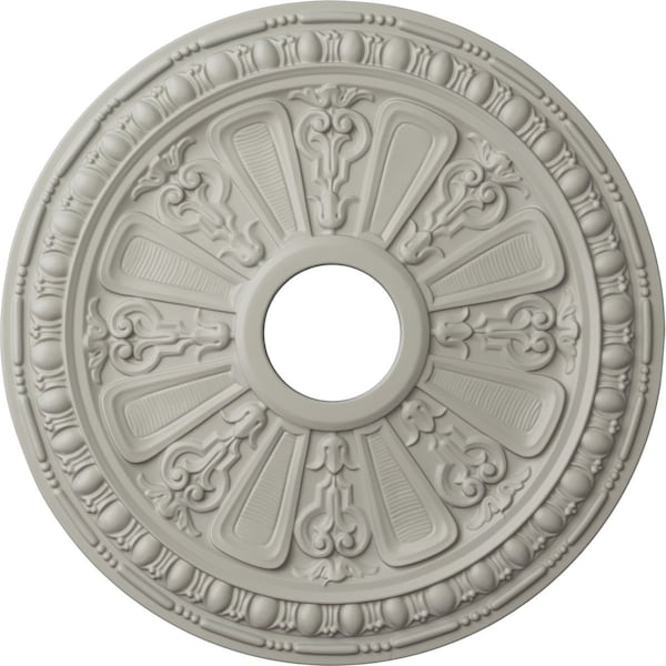 Ekena Millwork Raymond Ceiling Medallion (Fits Canopies up to 5 1/8"), 18 1/8"OD 3 5/8"ID x 1 1/8"P, Pot of Cream CM18RAPCF - main